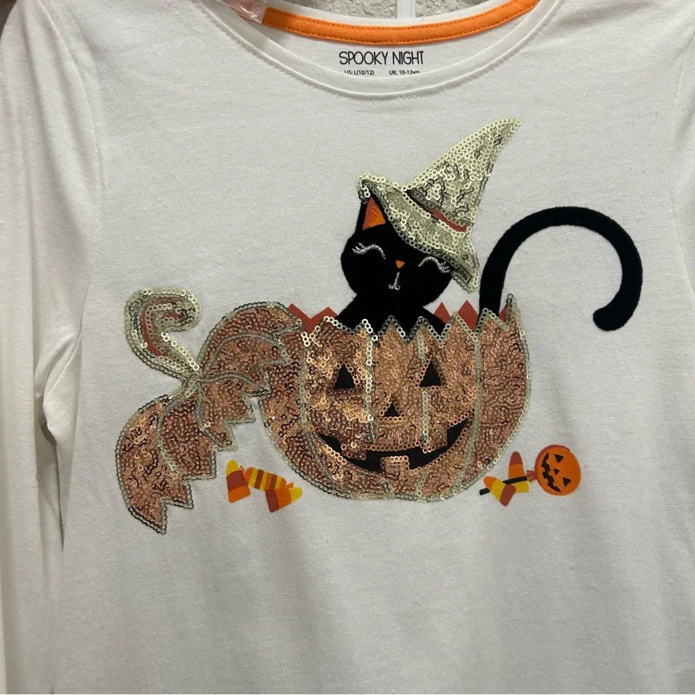 Spooky Night Girls Halloween Outfit NWT Large 10/12 (Read Description)